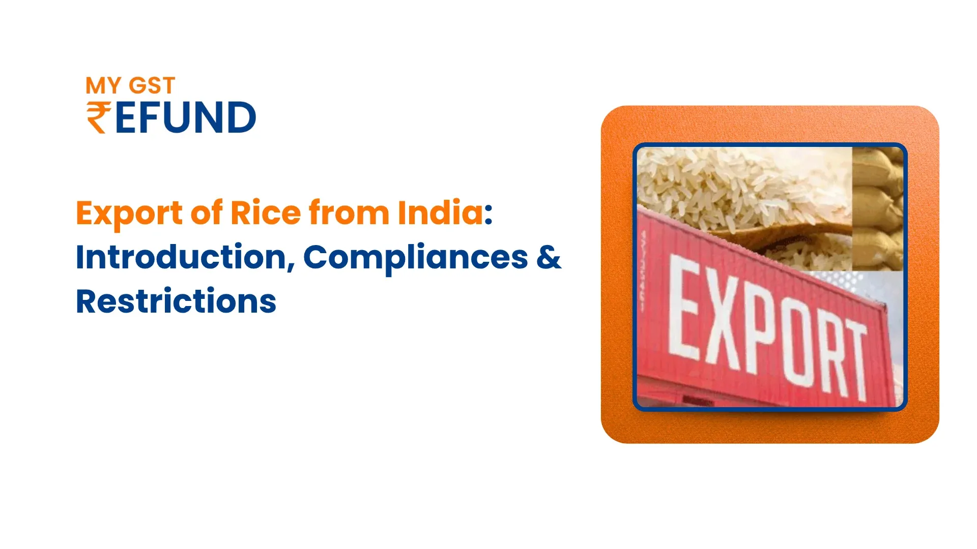 Rice export form india