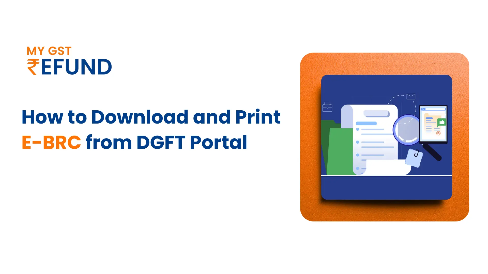Download and Print E-BRC from DGFT Portal