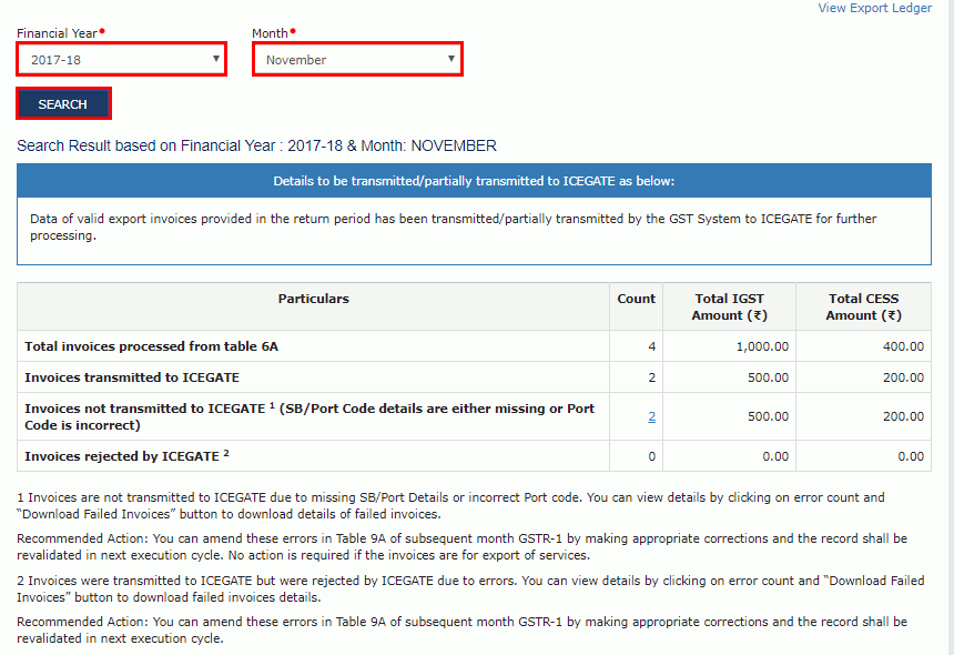 Financial Year and Month
