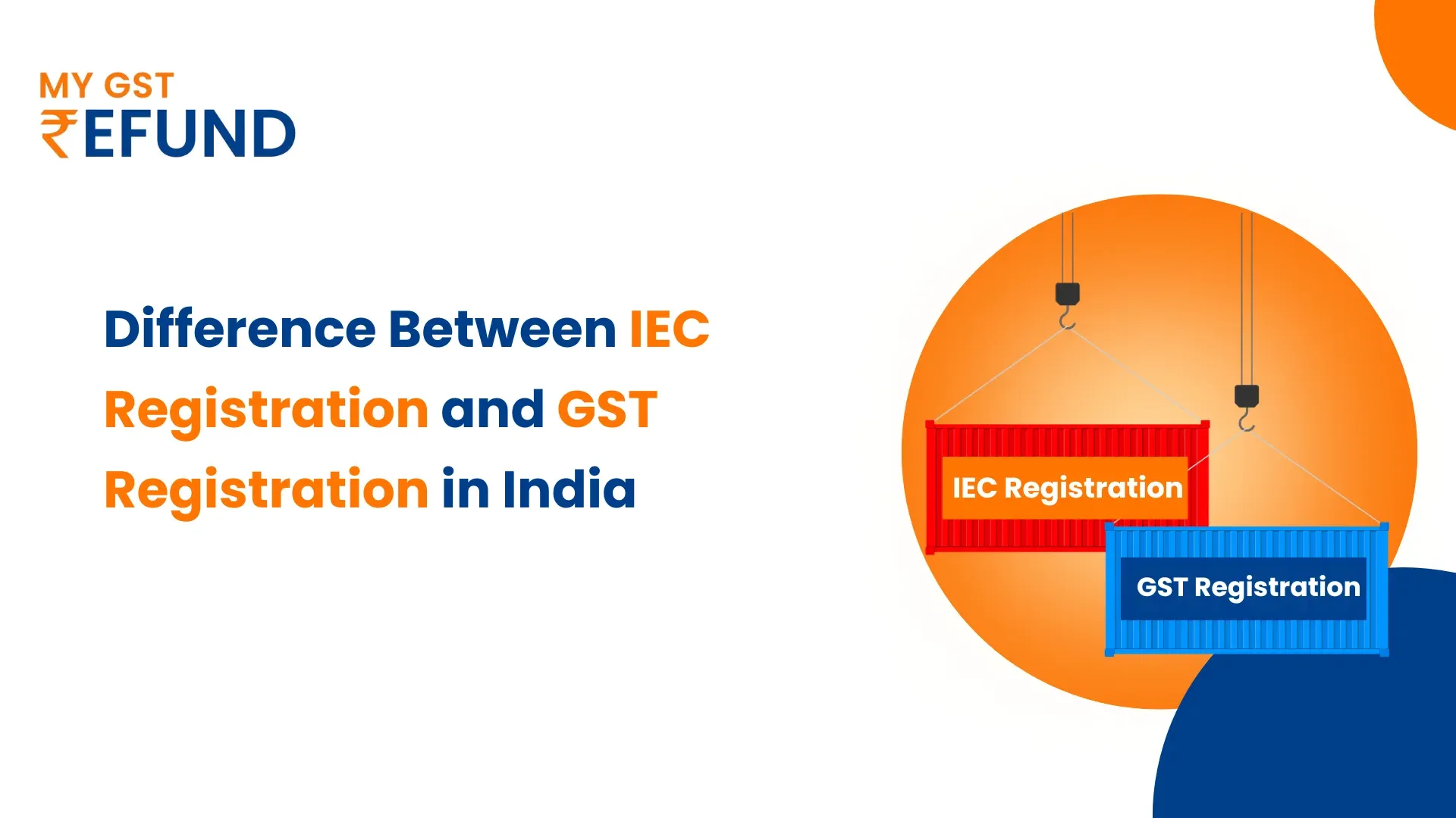 IEC Registration and GST Registration