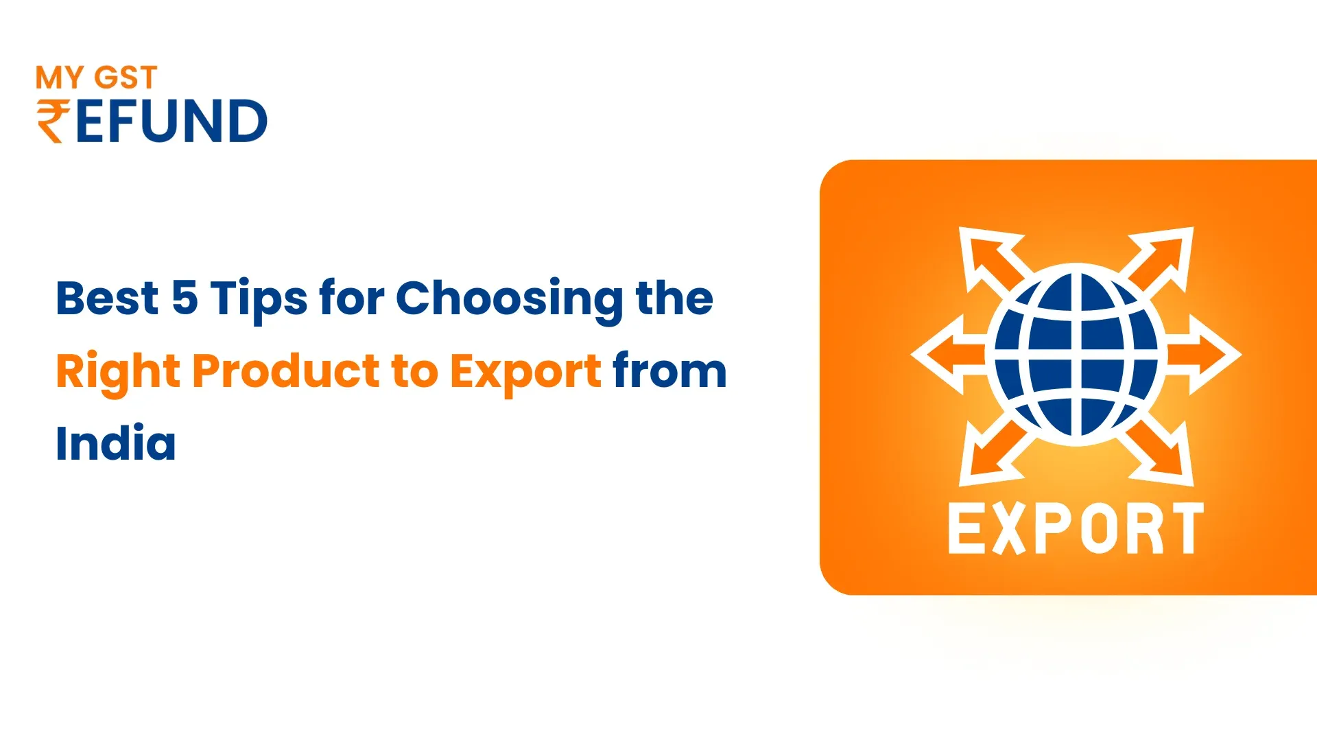 Right Product to Export from India