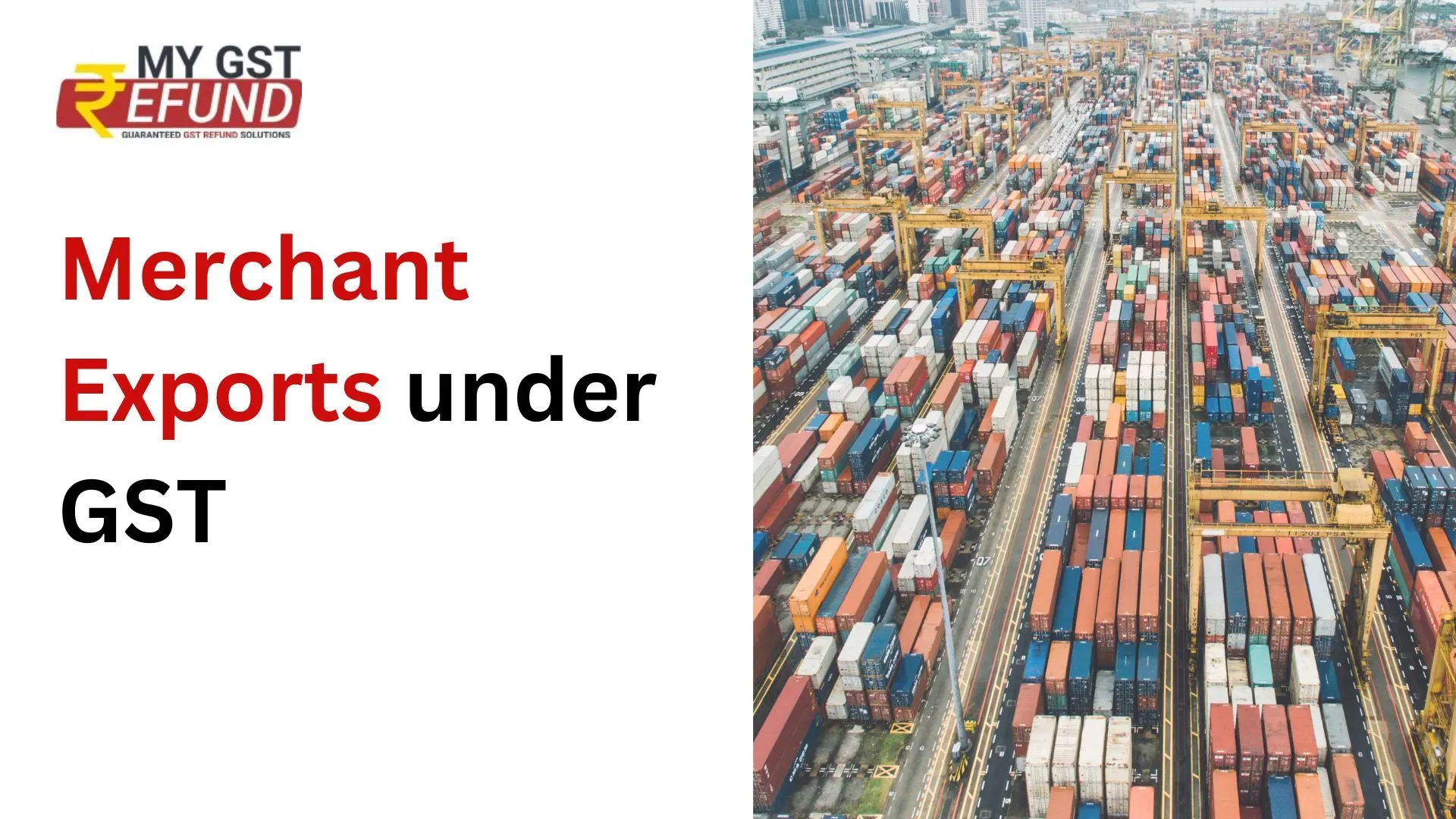 merchant exports under GST