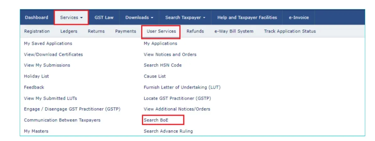Steps to Check Bill of Entry Status on ICEGATE