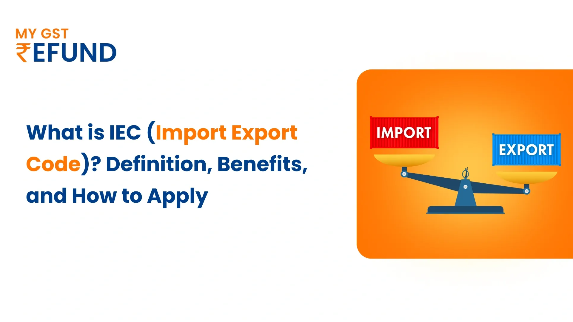 IEC Import Export Code
