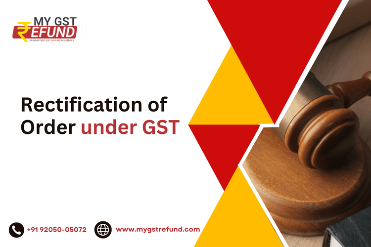 Rectification of Order under GST