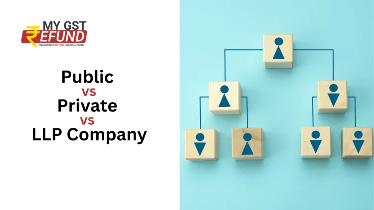 Types of company : Public , Private & LLP Company